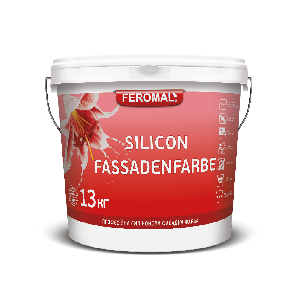 Силіконова фасадна фарба Feromal SILІСON FASSADENFARBE (база A)
