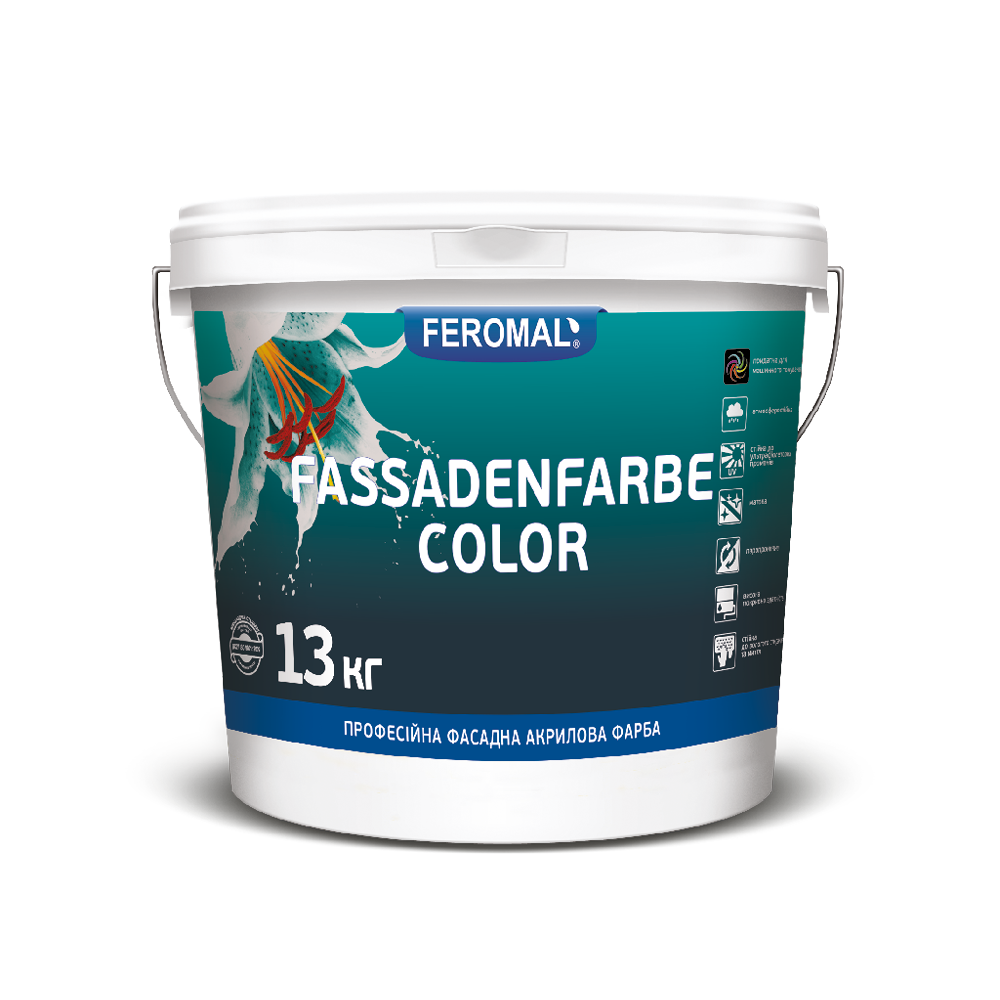 Фасадна акрилова фарба Feromal FASSADENFARBE COLOR (база А)