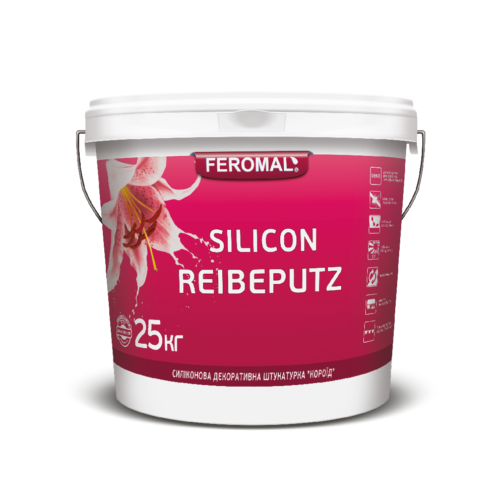 Декоративна штукатурка Feromal SILICON REIBEPUTZ «КОРОЇД» (База AB)