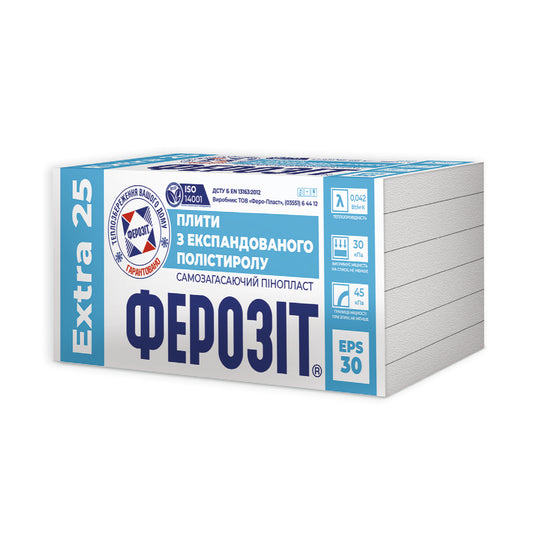 Пінопласт Ферозіт 25 Extra (EPS-30)
