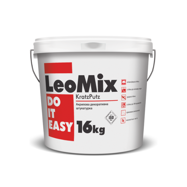 Акрилова декоративна штукатурка LeoMix KRATZPUTZ «ШУБА»
