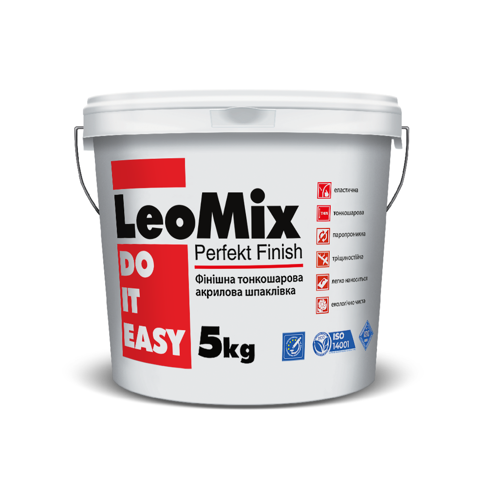 Шпаклівка фінішна LeoMix Perfekt Finish