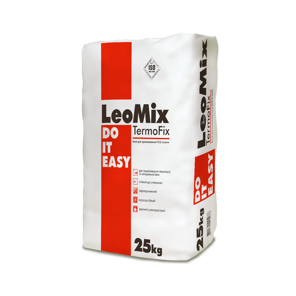 Клей для приклеювання ПСБ та вати LeoMix TermoFix
