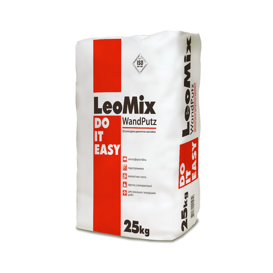 Штукатурка цементно-вапняна LeoMix WandPutz